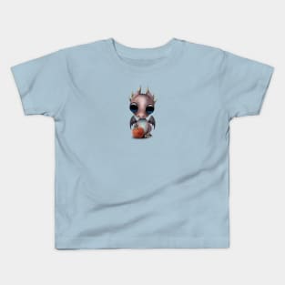 Baby Dragon Playing With Basketball Kids T-Shirt